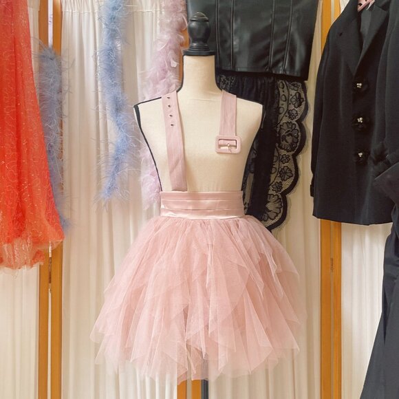 Pinstripe Blazer n Matching Belt - Pink - Picture 2 of 2